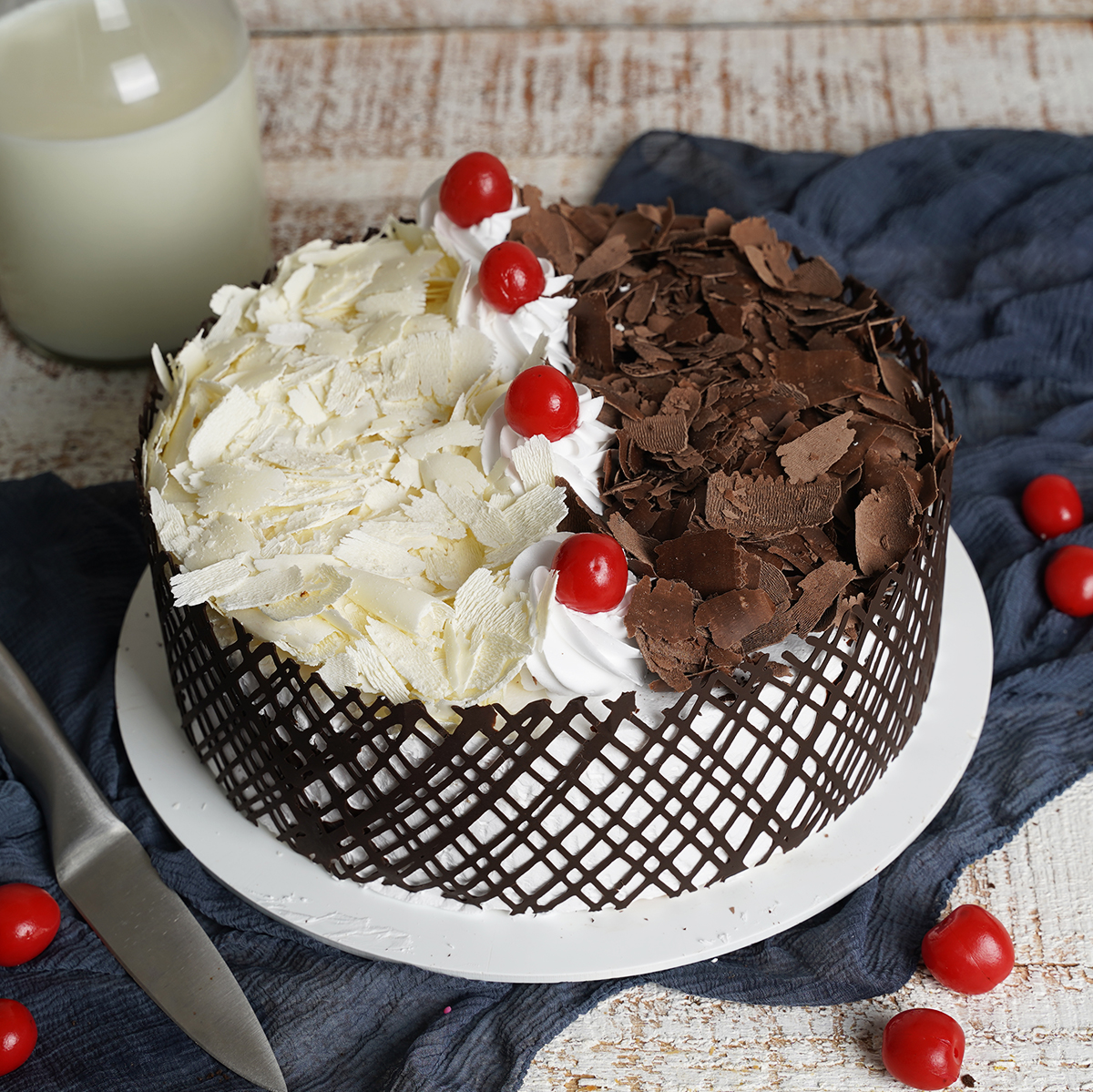 German Forest Cake - Dough and Cream