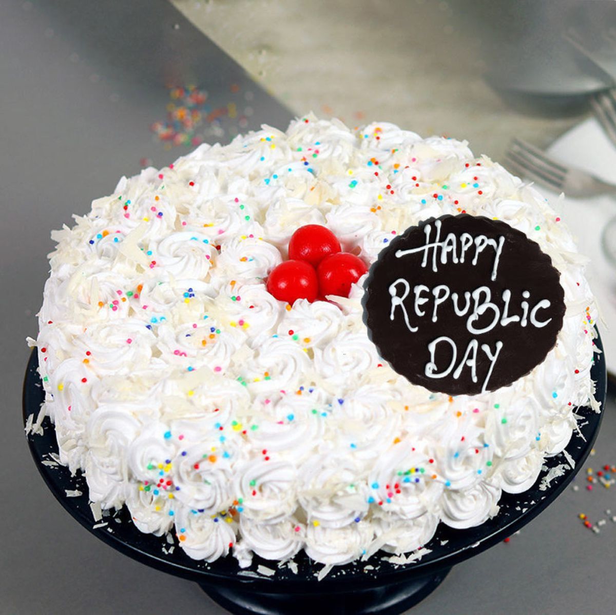 Happy Republic Day Cream Cake
