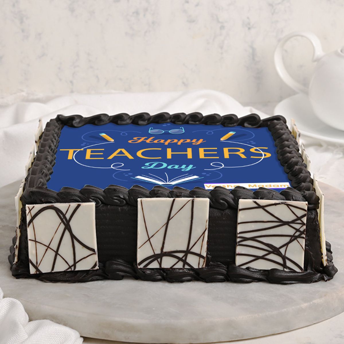 Happy Teacher's Day Poster Cake