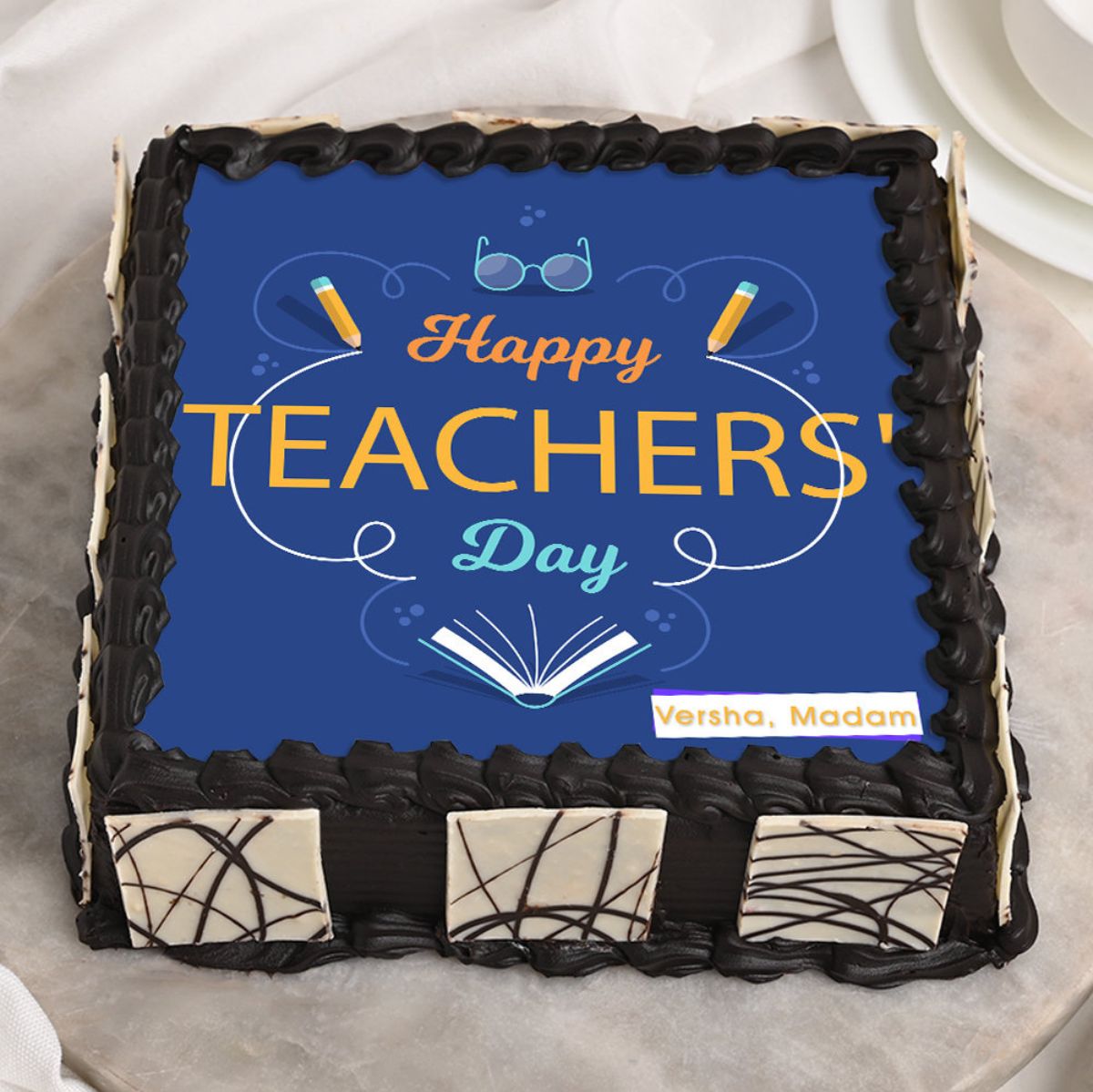 Happy Teacher's Day Poster Cake