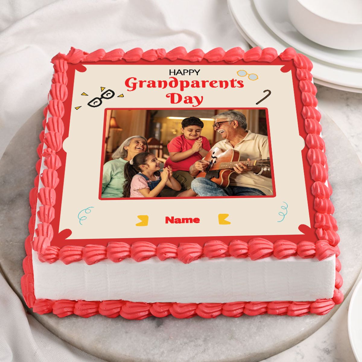 Best Grandpa Poster Cake
