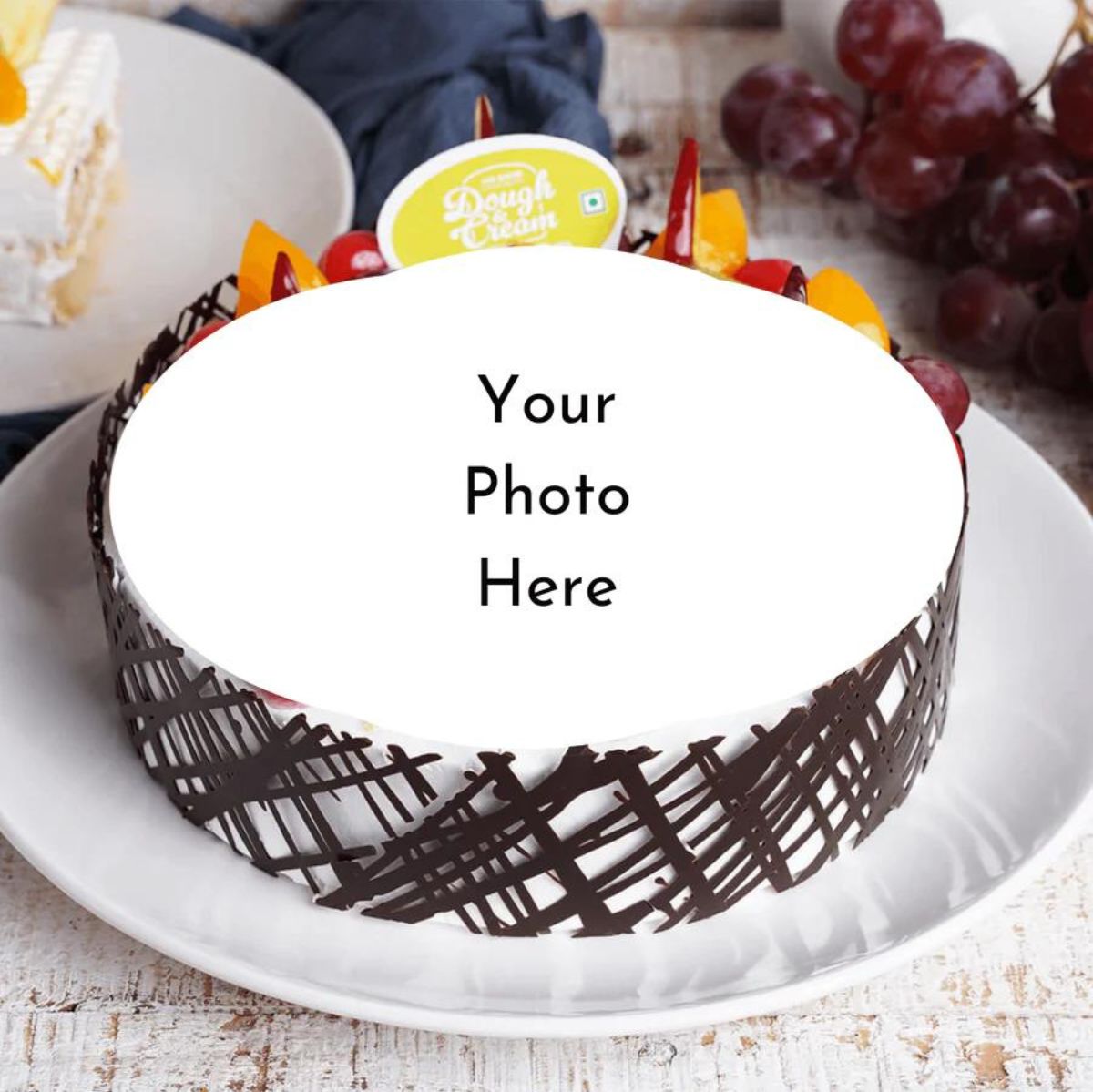 Fresh Fruit Photo Cake
