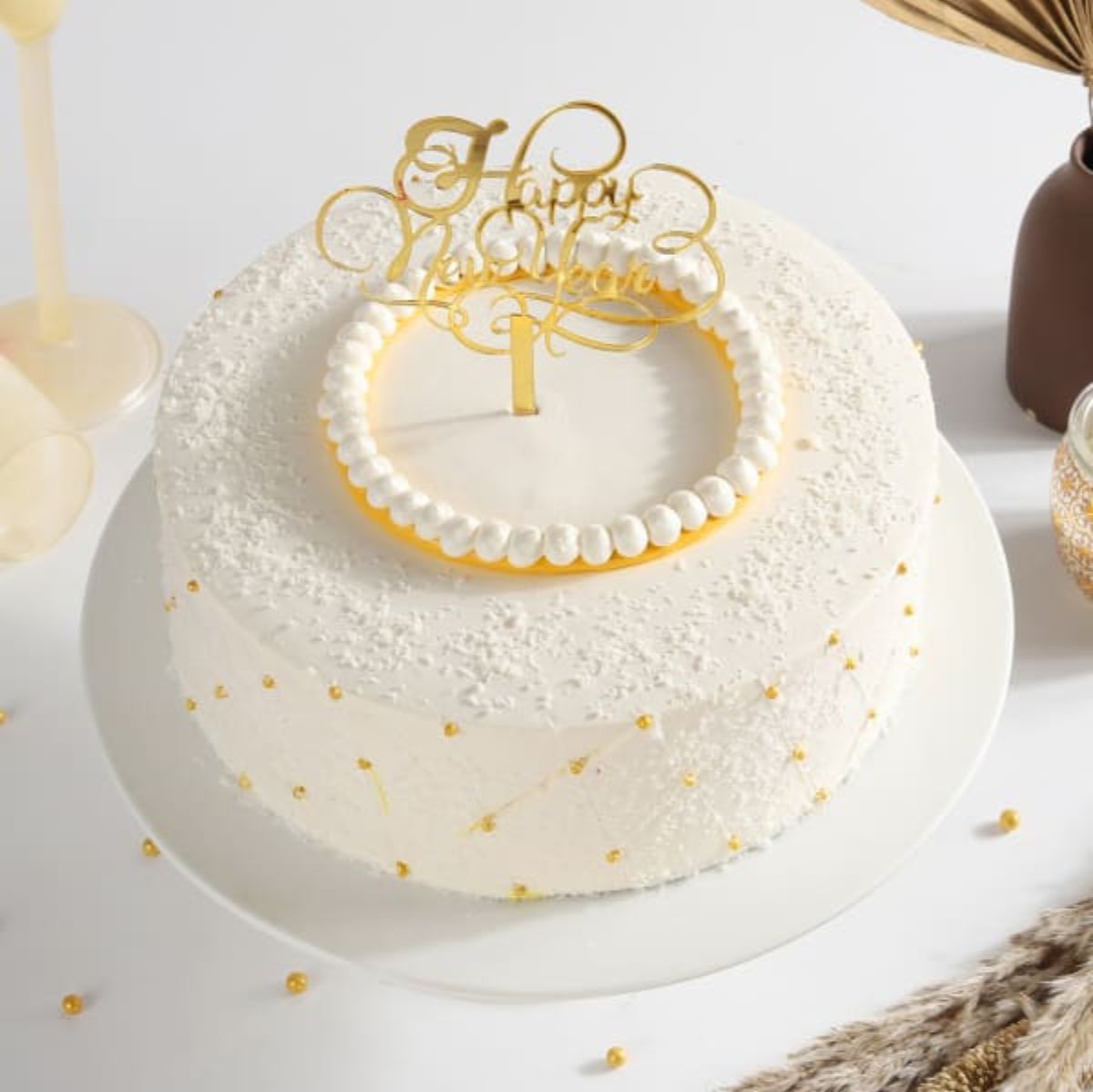 Vanilla Anniversary Surprise Cake