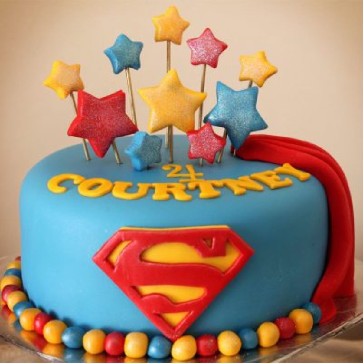Superman Fondant Cake
