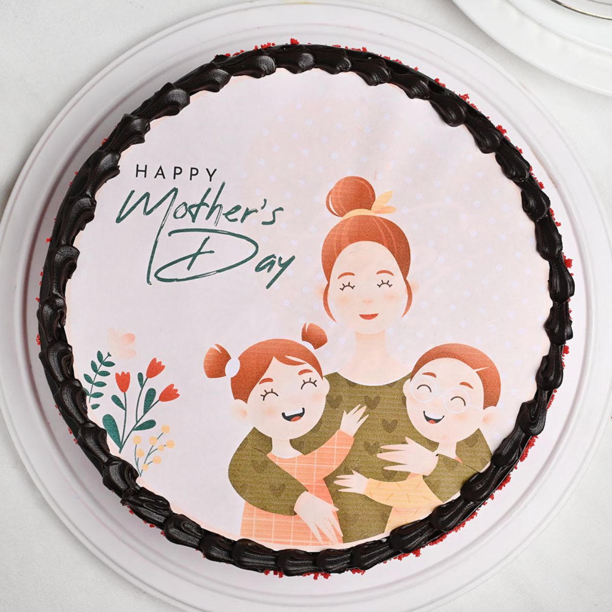 Happy Mother's Day Photo Cream cake