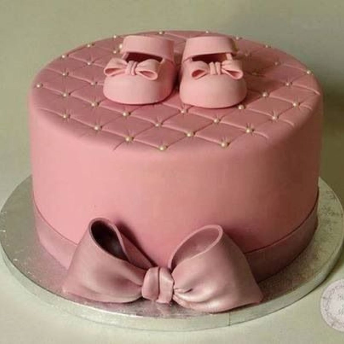 Its A Girl Fondant Baby shower Cake