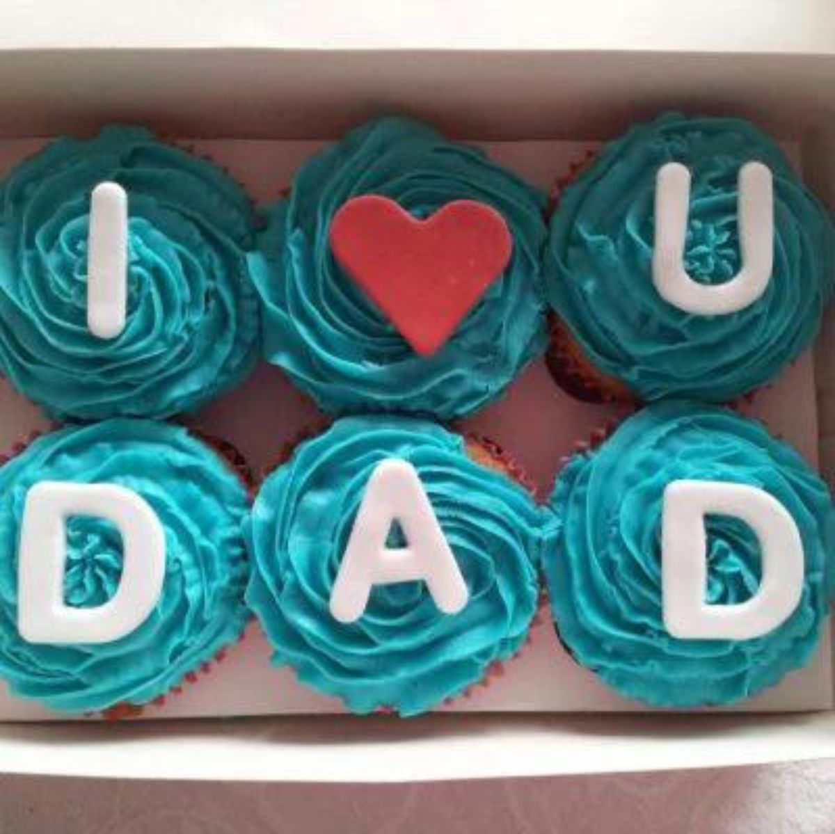 I Love You Dad Cupcakes
