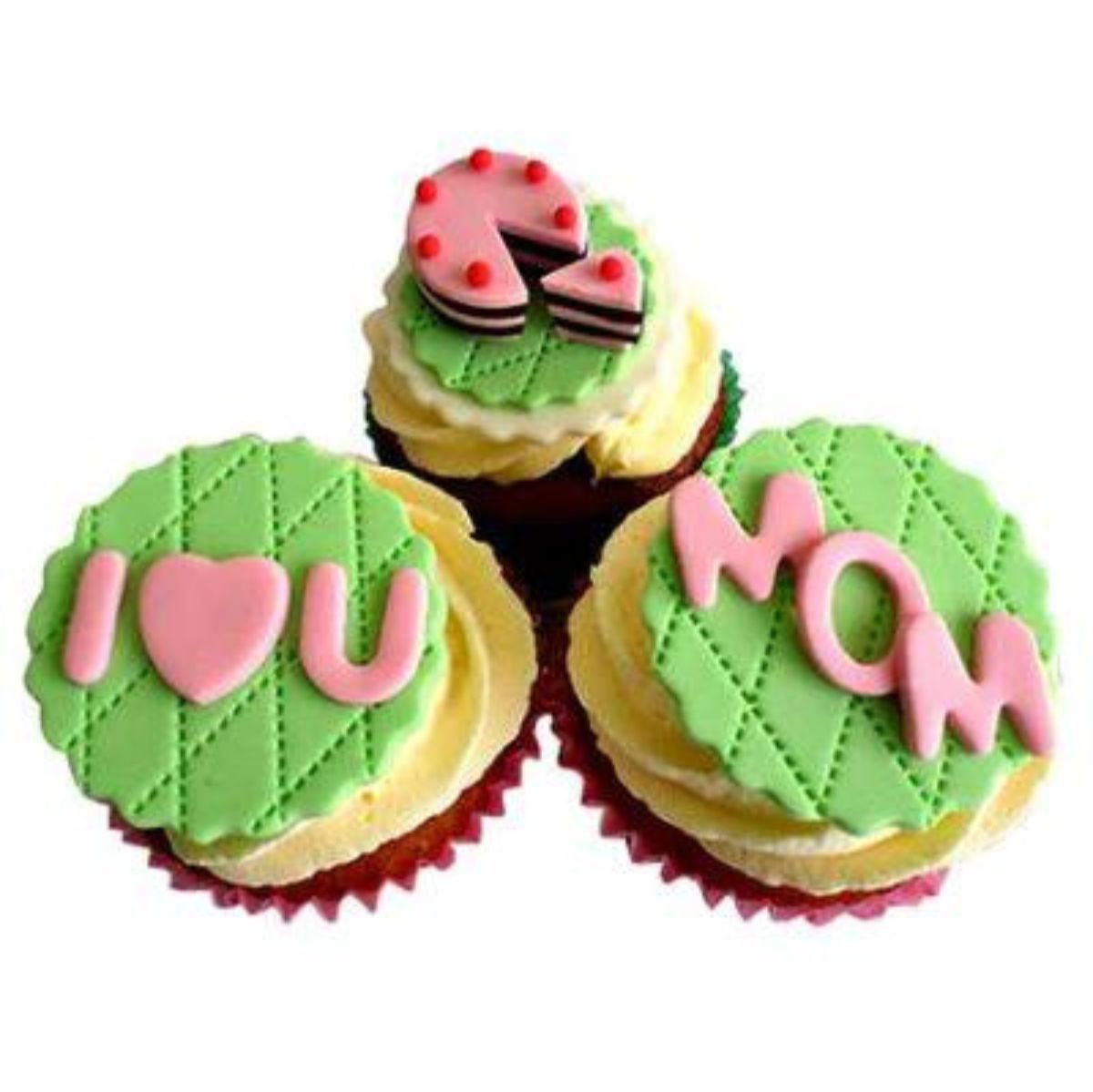 I love you Mom Cupcakes