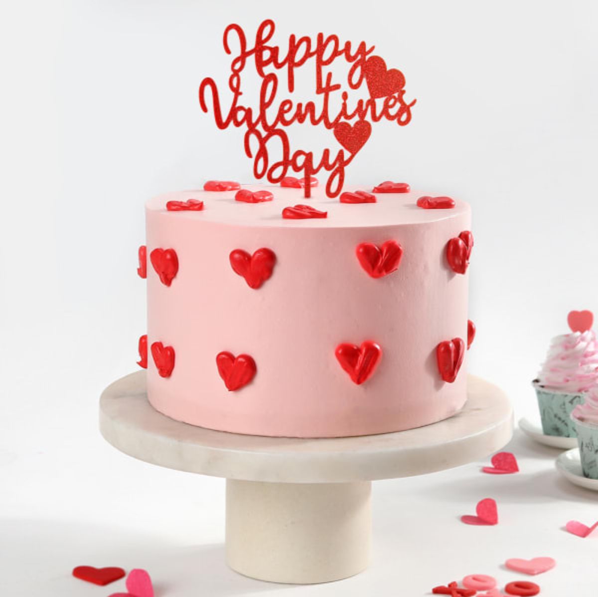 Happy Valentines Pink Cake