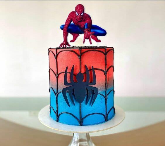 Spiderman Fan Theme cake