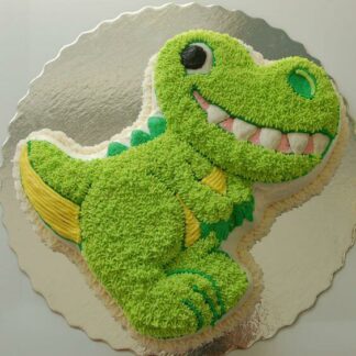 Adorable Dinosaur Cream Cake