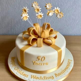 Happy Golden Wedding Anniversary Cake