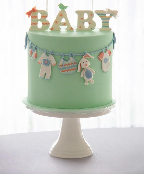 Baby Fondant Cake