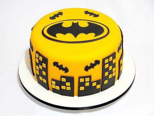 Batman World Theme Fondant Cake
