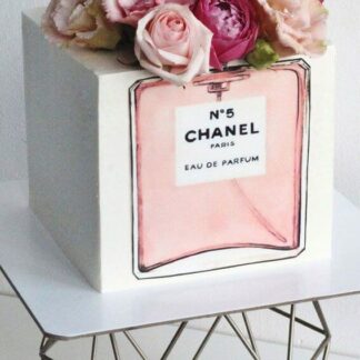 Chanel Box Floral Cake