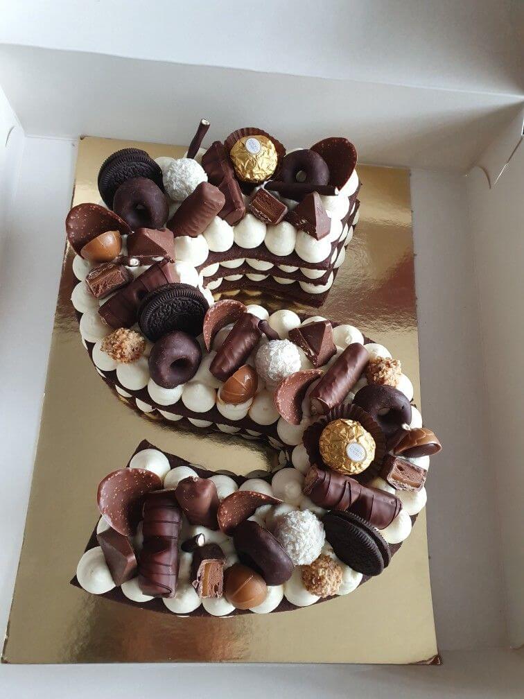 Chocolate Overloaded Letter S Cake