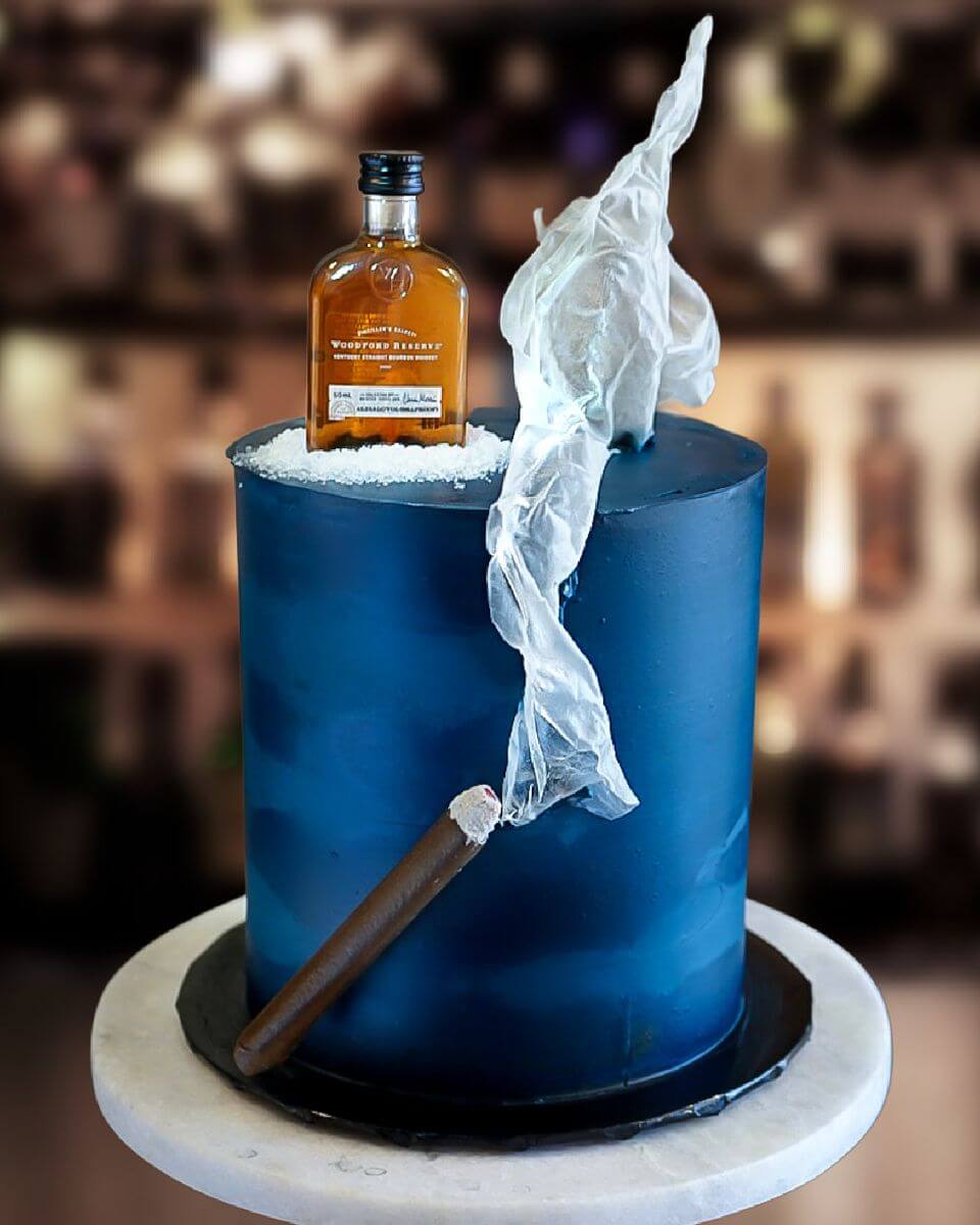 Cigar and Bourbon Cake