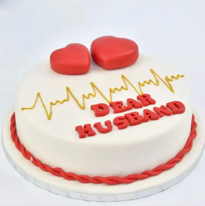 Dear Husband messsage Cake