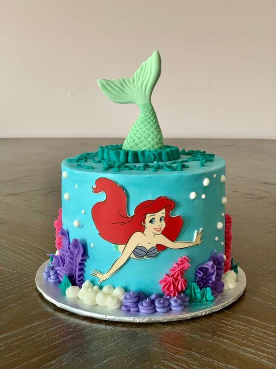 Preserve more than 120 mermaid cake