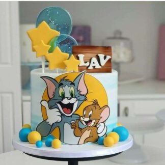 Tom and Jerry Fondant Cake