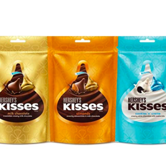 Kisses Hershey’s Cookies n Creme, Almonds & Milk Chocolate, 100.8g (Pack of 3)