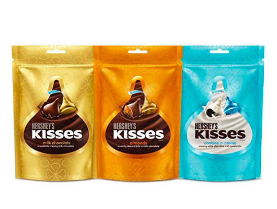 Kisses Hershey's Cookies n Creme, Almonds & Milk Chocolate, 100.8g (Pack of 3)