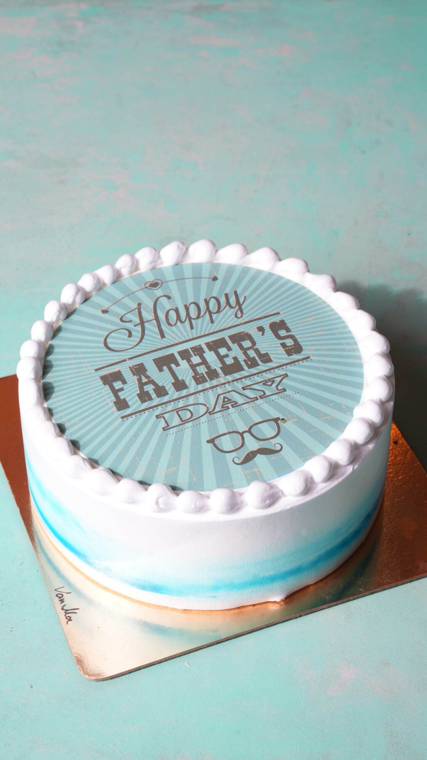 Happy Father's Day Vanilla Cake