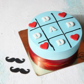 LOVE "DAD" RED VELVET CAKE