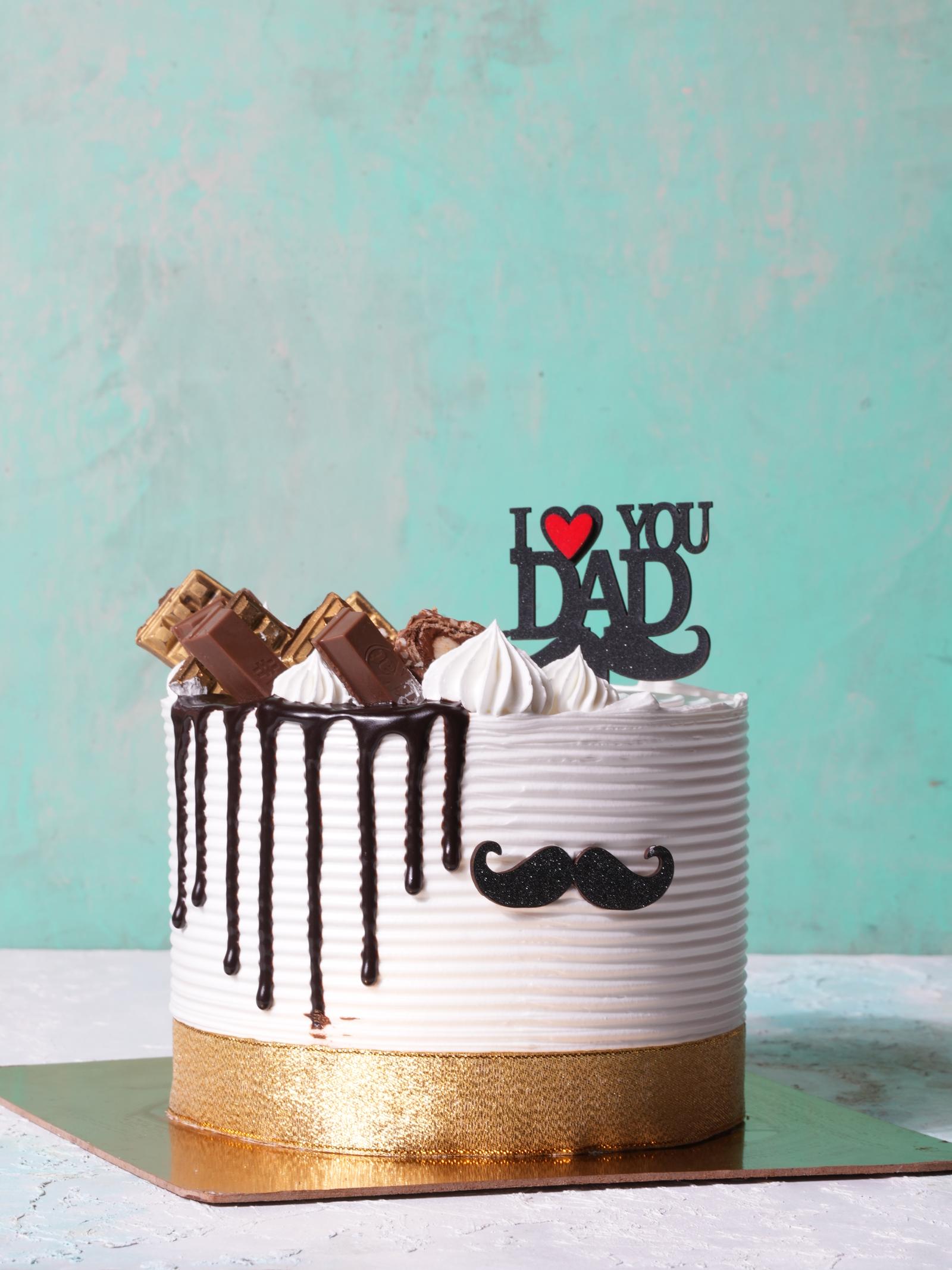 I Love You Dad Choco Mousse Cake
